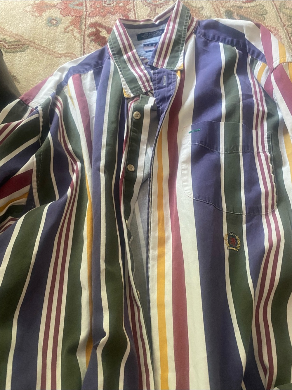 Tommy Hilfiger vintage 90s Button-Up Shirt - Multicolor xxl good condition rare